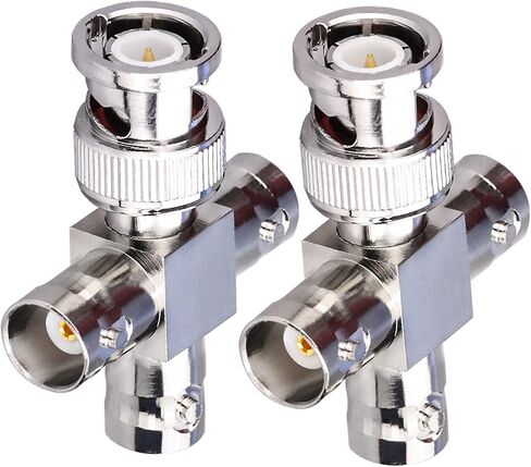 TUOLNK BNC Male to Female Elbow Adapter 90 Degree RF Coax Connector for Security Cameras/Extension Cable Connector Right Angle 2pcs in Saudi Arabia