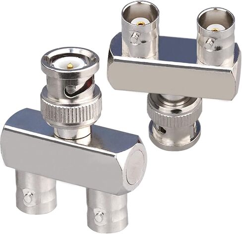 TUOLNK BNC Male to Female Elbow Adapter 90 Degree RF Coax Connector for Security Cameras/Extension Cable Connector Right Angle 2pcs in Kuwait