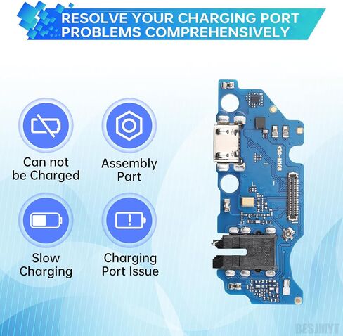 لمنفذ الشحن Samsung Galaxy A03 Core استبدال شاحن USB Dock Type-C موصل لوحة الكابلات المرنة مع مقبس ميكروفون سماعة الرأس ومنفذ إصلاح إصلاح SM-A032F in Saudi Arabia
