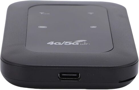 4G 5G LTE Mobile WiFi Hotspot for Travel, High Speed 300Mbps Portable Router, Supports 10 Devices, SIM Card Slot, Color LED Display, 3200mAh Battery for Travel Work in Saudi Arabia