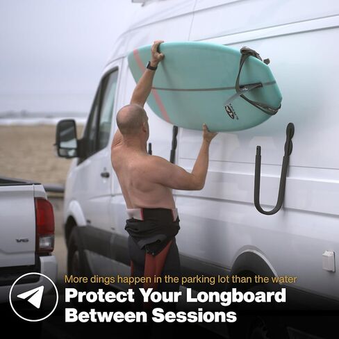 Magnetic Surfboard Stand | DohoDock – Parking Lot & Beach Use – Not for Driving – Protective Board Rest for Longboards & SUPs – Portable Stand for Sprinter, Transit & Steel Vehicles – Padded, No Tools in Saudi Arabia