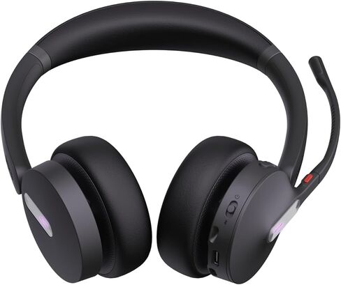 سماعات الرأس Yealink WH64 Hybrid Dual Teams مع تقنية Dongle Hybrid المُحسّنة لتصميم Microsoft Teams ثنائي الأذن لتقليل الضوضاء USB in Saudi Arabia
