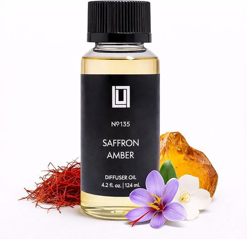 Lulu Candles - Jasmine Oud & Sandalwood - Fragrance Diffuser Oil for Waterless Cold Air Diffusers - Aromatherapy Fragrance Oil Blend for The Home or Office – Smells Floral & Woodsy - 120mL, 4.0 fl oz in Saudi Arabia