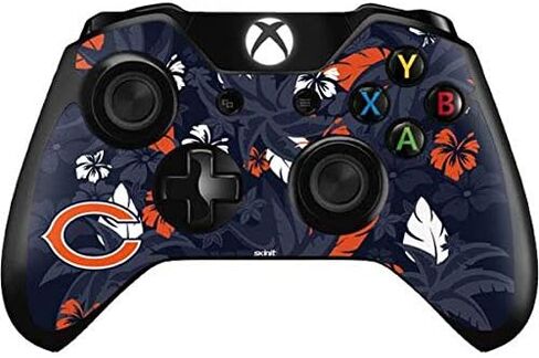 ملصق Skinit المخصص للألعاب متوافق مع وحدة تحكم Xbox One - تصميم طباعة استوائية مرخص رسميًا من NFL Chicago Bears in Saudi Arabia
