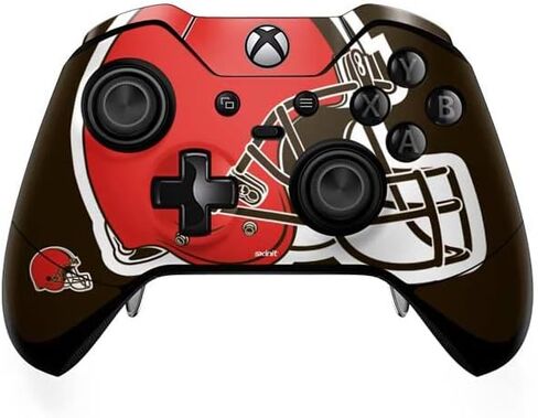 Skinit Decal Gaming Skin Compatible with Xbox One Elite Controller - Officially Licensed NFL Cleveland Browns Large Logo Design in Saudi Arabia
