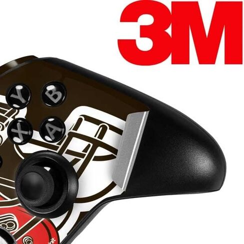Skinit Decal Gaming Skin Compatible with Xbox One Elite Controller - Officially Licensed NFL Cleveland Browns Large Logo Design in Saudi Arabia