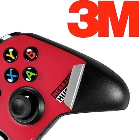 ملصق Skinit المخصص للألعاب متوافق مع وحدة تحكم Xbox One S - تصميم College Red Nebraska Huskers المرخص رسميًا in Kuwait