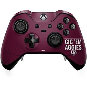 ملصق Skinit المخصص للألعاب متوافق مع وحدة تحكم Xbox One Elite - تصميم College Gig Em Aggies مرخص رسميًا in Kuwait