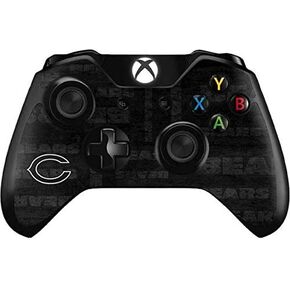 ملصق Skinit المخصص للألعاب متوافق مع وحدة تحكم Xbox One - تصميم باللونين الأبيض والأسود مرخص رسميًا من NFL Chicago Bears in Kuwait