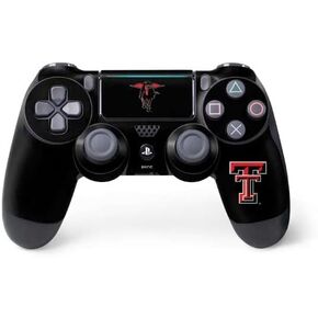 غلاف Skinit المخصص للألعاب متوافق مع وحدة تحكم PS4 Pro/Slim - تصميم Red Raiders المرخص رسميًا من جامعة Texas Tech in Kuwait