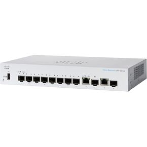 المحول المدار Cisco Business CBS350-8S-E-2G | 8 منافذ 1G SFP | 2x1G كومبو (CBS350-8S-E-2G-NA) (متجدد) in Kuwait