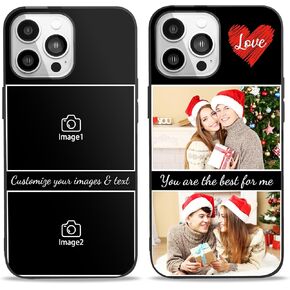 Easycosy Personalized Picture Phone Cases for 17 16 15 11 12 13 14 Pro/Max/Mini XR X Xs Max Custom Multiple Photo iPhone Case for Friends Family Birthday Gifts Customized Full Protection TPU Cover in Saudi Arabia