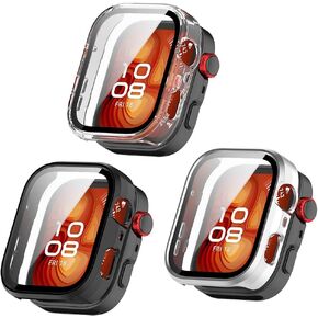 Screen Protector Case Compatible for Huawei Watch Fit 4 Pro, Ultra High Glossy Full Screen Coverage Protective Hard PC Cases (Pack of 3) (Not for Huawei Fit 4) in Kuwait