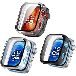 حافظة حماية للشاشة متوافقة مع ساعة Huawei Watch Fit 4، حافظة حماية صلبة شديدة اللمعان لتغطية الشاشة بالكامل (عبوة من 3 قطع) (ليست لهاتف Huawei Fit 4 Pro) in Kuwait