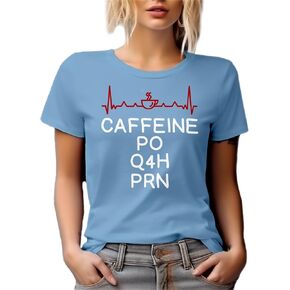 تي شيرت برسومات بيضاء من الكافيين PO Q4H PRN لـ NP in Kuwait