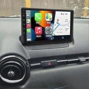 ستيريو راديو السيارة Android 13 Double Din لسيارة Mazda 2 Demio 2014-2023 مع Carplay اللاسلكي Android Auto، 2+32G 9 بوصة IPS مستقبل صوت السيارة مع WiFi GPS Bluetooth Mirror Link AHD كاميرا احتياطية وميكروفون SWC FM AM in Kuwait