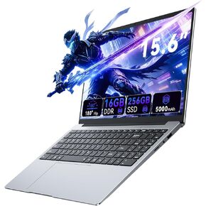 Laptop Computer 15.6" Win11 Pro Laptops 8GB RAM 256GB SSD,Ms Office 365, 100% sRGB Screen, N4000 Processor, Notebook, Dual Band WiFi5, BT4.2, USB-A, HDMI,FHD 1920 * 1080 Display,Silver in Saudi Arabia