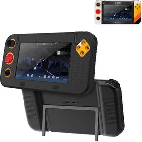 حافظة لجهاز Atari Gamestation Go، حافظة وحدة تحكم ألعاب NOUKAJU، مضادة للسقوط، مضادة للخدش، مقاومة للصدمات، غطاء واقٍ من السيليكون لوحدة تحكم ألعاب Atari Gamestation Go (أسود) in Kuwait