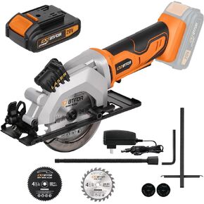Power Circular Saw,4.8A Mini Circular Saw with Laser Guide,4000RPM Corded Saw Equipped with 3 Pcs 4-1/2" Blades，Maximum Cutting 1-11/16" at 90° and 1-1/8"at 45° for Wood, Soft Metal, Plastic in Kuwait