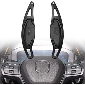 تمديد عجلة القيادة من ألياف الكربون متوافق مع Honda Civic Accord CR-V Pilot 2023 2024 2025 ملحقات غطاء ممتد لمجداف ناقل الحركة in Kuwait
