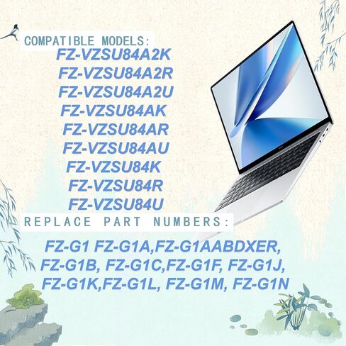 بطارية CF-VZSU84U FZ-VZSU84U متوافقة مع سلسلة PANASONIC Tough-pad FZ-G1 رقم الجزء المتوافق FZ-VZSU84R FZ-VZSU84UR FZ-VZSU84A2U FZ-VZSU84A2K FZ-VZSU84A2R FZ-VZSU84AK (10.8 فولت-45 وات في الساعة in Saudi Arabia