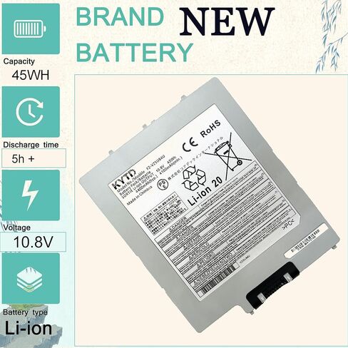بطارية CF-VZSU84U FZ-VZSU84U متوافقة مع سلسلة PANASONIC Tough-pad FZ-G1 رقم الجزء المتوافق FZ-VZSU84R FZ-VZSU84UR FZ-VZSU84A2U FZ-VZSU84A2K FZ-VZSU84A2R FZ-VZSU84AK (10.8 فولت-45 وات في الساعة in Saudi Arabia
