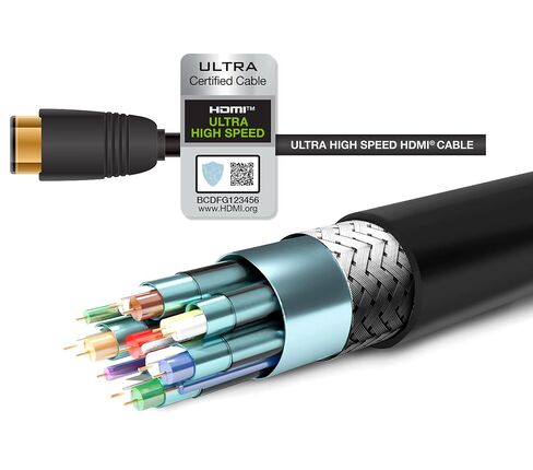 كابل Gefen 8K Gaming HDMI 2.1 (1 متر/3.3 قدم) - سرعة فائقة معتمدة 48 جيجابت في الثانية لأجهزة PS5 وXbox Series X والكمبيوتر الشخصي، يدعم 4K@120 هرتز وVRR وALLM وeARC للعب النهائي in Kuwait