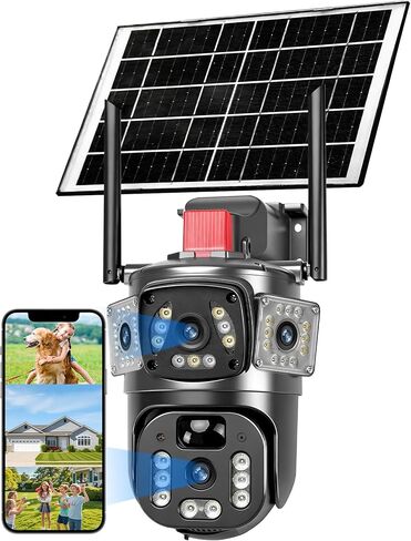 KEPEAK Floodlight Camera, Wireless Security Camera Outdoor Pan/Tilt, WiFi Cameras, 360° Panoramic View, Color Night Vision in Saudi Arabia