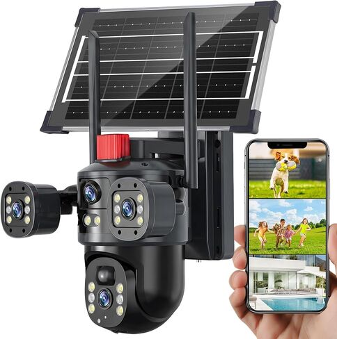 KEPEAK Floodlight Camera, Wireless Security Camera Outdoor Pan/Tilt, WiFi Cameras, 360° Panoramic View, Color Night Vision in Saudi Arabia