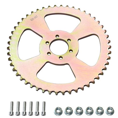JNDO Mini Bike Sprocket 40T 420 Chain 6 Hole Sporcket High-Speed Rear Sporcket for Coleman CT100U B100 Baja Doodle Bug DB30 Monster Mega Moto Motovox MBX10 in Saudi Arabia