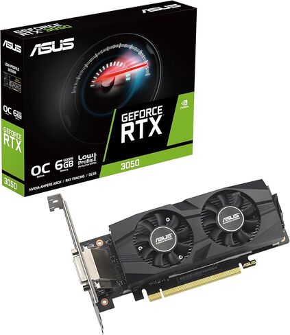 Asus Geforce RTX 3050 Lp BRK Oc Edition Nvidia 6 Gb Gddr6, W128853344 (الإصدار Nvidia 6 Gb Gddr6) in Saudi Arabia