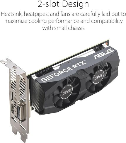 Asus Geforce RTX 3050 Lp BRK Oc Edition Nvidia 6 Gb Gddr6, W128853344 (الإصدار Nvidia 6 Gb Gddr6) in Saudi Arabia