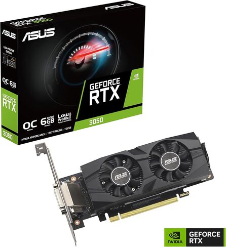 Asus Geforce RTX 3050 Lp BRK Oc Edition Nvidia 6 Gb Gddr6, W128853344 (الإصدار Nvidia 6 Gb Gddr6) in Saudi Arabia