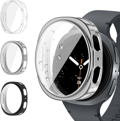 [3 Pack] Watbro Clear Screen Protector Case Compatible for Samsung Galaxy Watch 6 40mm Women Men,Soft TPU Case Anti-Slip Ultra-Thin Scratch Resistant Cover Protection(Not Hard Case) in Saudi Arabia