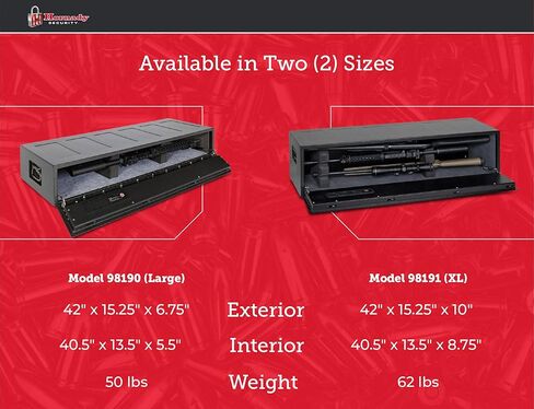 Hornady RAPiD Safe AR Gun Locker مع دخول مجاني باللمس RFID - بندقية مقاومة للعبث آمنة مثالية لتخزين ملحقات الأسلحة والبنادق والبنادق - بندقية بندقية شديدة التحمل آمنة للمنزل والمركبة - 98190 in Saudi Arabia