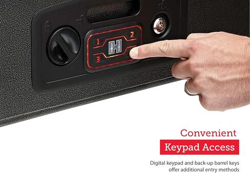 Hornady RAPiD Safe AR Gun Locker مع دخول مجاني باللمس RFID - بندقية مقاومة للعبث آمنة مثالية لتخزين ملحقات الأسلحة والبنادق والبنادق - بندقية بندقية شديدة التحمل آمنة للمنزل والمركبة - 98190 in Saudi Arabia