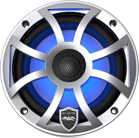 الأصوات الرطبة REVO 6-XSS Silver Open XS Grille 6.5 بوصة مكبرات الصوت المحورية LED البحرية (زوج) (متجددة) in Saudi Arabia