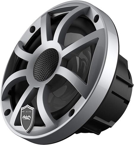الأصوات الرطبة REVO 6-XSS Silver Open XS Grille 6.5 بوصة مكبرات الصوت المحورية LED البحرية (زوج) (متجددة) in Saudi Arabia
