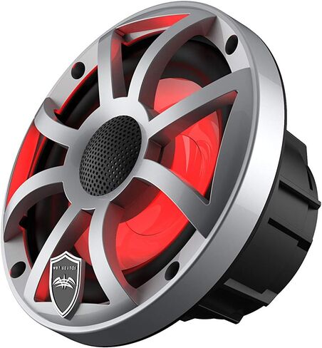الأصوات الرطبة REVO 6-XSS Silver Open XS Grille 6.5 بوصة مكبرات الصوت المحورية LED البحرية (زوج) (متجددة) in Saudi Arabia