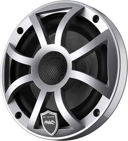 الأصوات الرطبة REVO 6-XSS Silver Open XS Grille 6.5 بوصة مكبرات الصوت المحورية LED البحرية (زوج) (متجددة) in Saudi Arabia