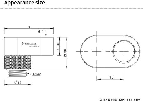 Barrow 2Pcs G1/4" 360° Rotation Offset Fitting, Offset 15mm Male to Famale Connector, 360 Degree Rotary Offset Adapter, Multi-Link Adapter Fittings for PC Water Cooling System (POM,Black) in Saudi Arabia