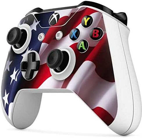 غلاف Skinit المخصص للألعاب المتوافق مع وحدة تحكم Xbox One S - مصمم في الأصل بتصميم العلم الأمريكي in Kuwait