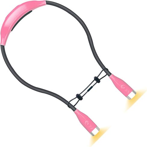 Adjustable LED Neck Lamp Comfortable Wear ABS Texture Suitable for Book Lovers Craft Enthusiasts Nighttime Jogging Rechargeable USB Neck Lamp in Saudi Arabia