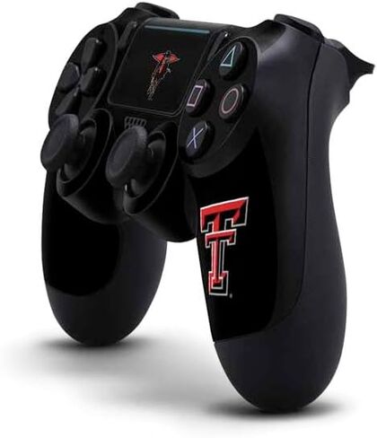 غلاف Skinit المخصص للألعاب متوافق مع وحدة تحكم PS4 Pro/Slim - تصميم Red Raiders المرخص رسميًا من جامعة Texas Tech in Kuwait
