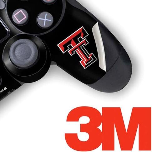 غلاف Skinit المخصص للألعاب متوافق مع وحدة تحكم PS4 Pro/Slim - تصميم Red Raiders المرخص رسميًا من جامعة Texas Tech in Kuwait