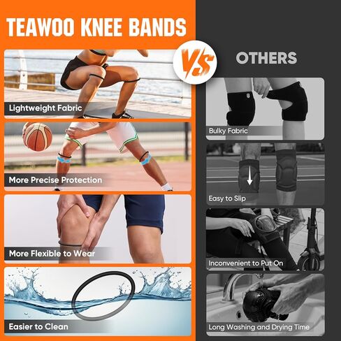 6PCS Patellar Tendon Support Strap (Black/White/Gray, 2 Each), Knee Pain Relief Patella Bands for Sports, Elastic Silicone Knee Brace for Men & Women, Portable for Gym, Running, Basketball in Saudi Arabia