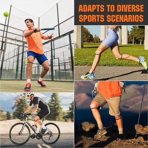 6PCS Patellar Tendon Support Strap (Black/White/Gray, 2 Each), Knee Pain Relief Patella Bands for Sports, Elastic Silicone Knee Brace for Men & Women, Portable for Gym, Running, Basketball in Saudi Arabia