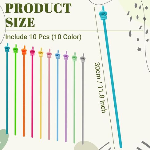 10 Pcs Finger Reading Pointers for Kids, 11.8 Inch Length Children Classroom Pointers Stick, 10 Assorted Colors Finger Reading Stick for Teaching and Learning Activities (Macaron) in Saudi Arabia