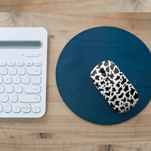 ماوس USB لاسلكي 2.4 جيجا هرتز، نمط جلد البقر، فأرة كمبيوتر نحيفة مريحة للأطفال in Saudi Arabia