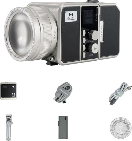 Harlowe Avant Max 80W LED Video Light Standard Kit Pro Studio Photography and Videography Lighting for Content Creators Portable Bi-Color 2700K-6500K CRI/TLCI 96+ Photo and Video Light Kit, Black in Kuwait